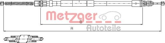 Metzger 11.6799 - Trose, Stāvbremžu sistēma xparts.lv
