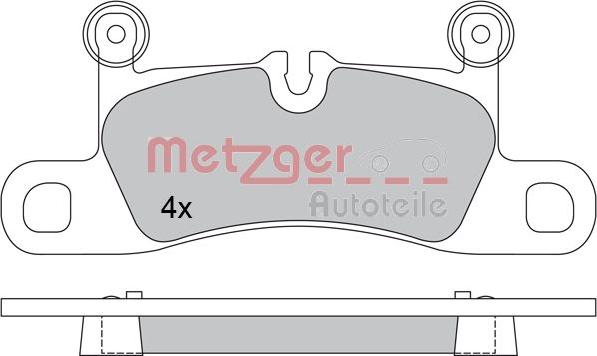 Metzger 1170523 - Тормозные колодки, дисковые, комплект xparts.lv