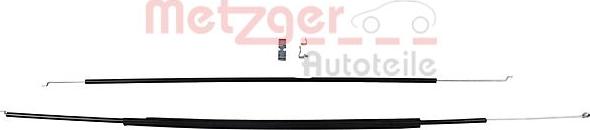 Metzger 3160016 - Cable, heater flap xparts.lv