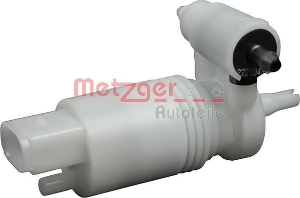 Metzger 2220043 - Water Pump, window cleaning xparts.lv