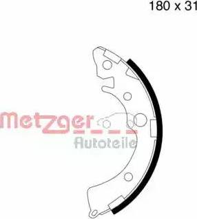 Metzger MG 657 - Bremžu loku komplekts xparts.lv