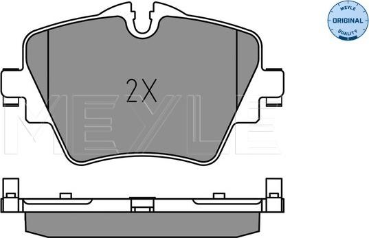 Meyle 025 256 1718 - Brake Pad Set, disc brake xparts.lv