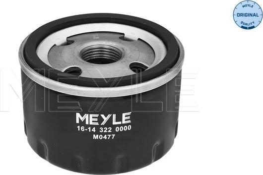 Meyle 16-14 322 0000 - Oil Filter xparts.lv
