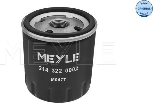 Meyle 214 322 0002 - Oil Filter xparts.lv