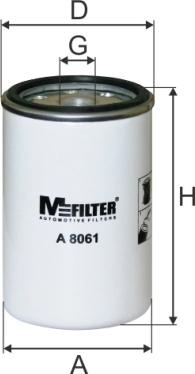 Mfilter A 8061 - Gaisa filtrs xparts.lv
