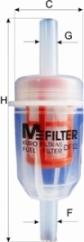 Mfilter DF 12 - Топливный фильтр xparts.lv