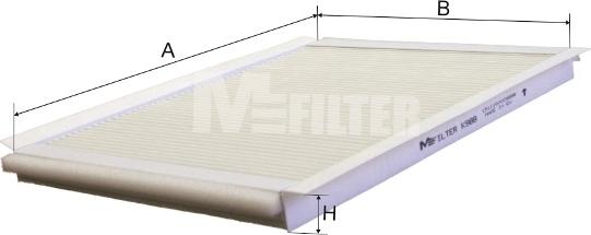 Mfilter K 988 - Фильтр воздуха в салоне xparts.lv
