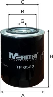 Mfilter TF 6520 - Масляный фильтр xparts.lv