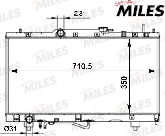 Miles ACRB290 - Radiators, Motora dzesēšanas sistēma xparts.lv