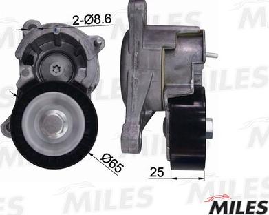 Miles AG00088 - Belt Tensioner, v-ribbed belt xparts.lv
