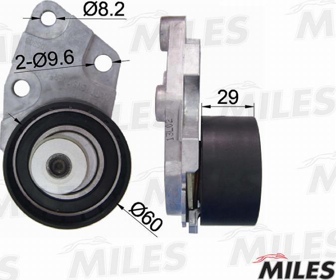 Miles AG02000 - Tensioner Pulley, timing belt xparts.lv
