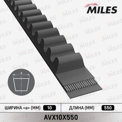 Miles AVX10X550 - V-Belt xparts.lv