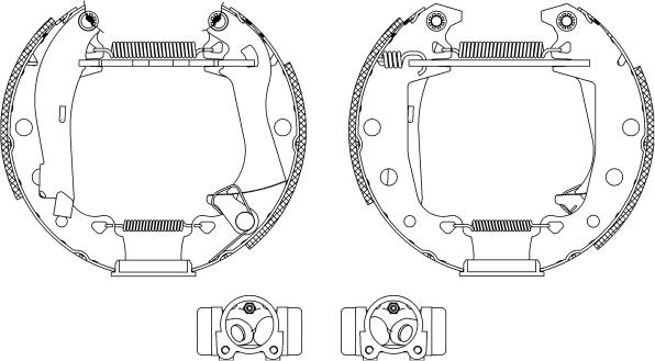 Mintex MSP043 - Brake Shoe Set xparts.lv