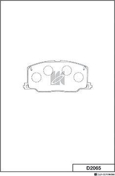 MK Kashiyama D2065 - Bremžu uzliku kompl., Disku bremzes xparts.lv