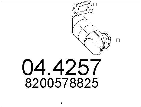 MTS 04.4257 - Catalytic Converter xparts.lv