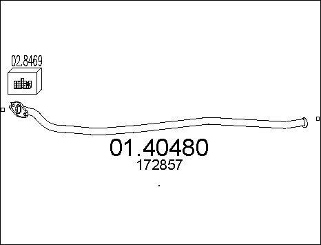 MTS 01.40480 - Izplūdes caurule xparts.lv