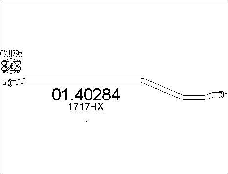 MTS 01.40284 - Exhaust Pipe xparts.lv