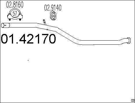 MTS 01.42170 - Izplūdes caurule xparts.lv