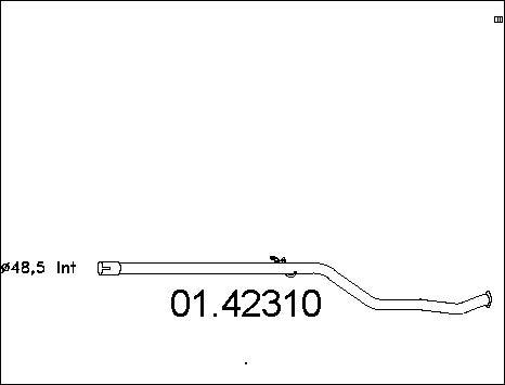 MTS 01.42310 - Exhaust Pipe xparts.lv