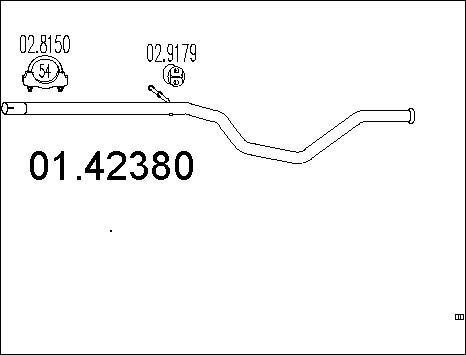 MTS 01.42380 - Exhaust Pipe xparts.lv