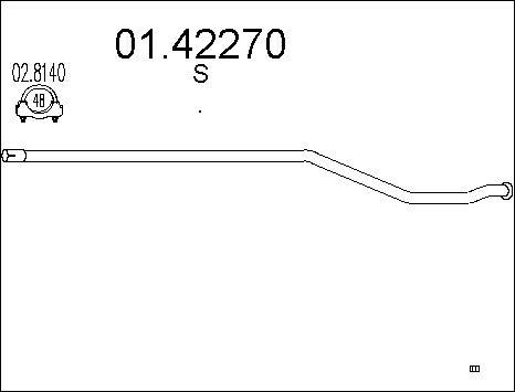 MTS 01.42270 - Exhaust Pipe xparts.lv