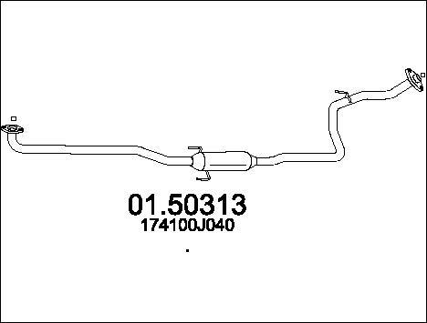 MTS 01.50313 - Middle Silencer xparts.lv
