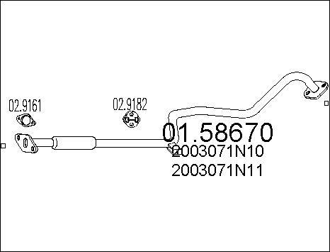 MTS 01.58670 - Vidējais izpl. gāzu trokšņa slāpētājs xparts.lv