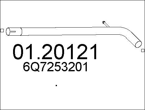 MTS 01.20121 - Izplūdes caurule xparts.lv
