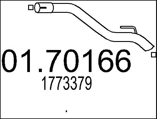 MTS 01.70166 - Izplūdes caurule xparts.lv