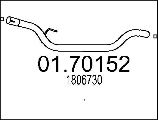 MTS 01.70163 - Exhaust Pipe xparts.lv