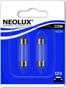 NEOLUX® N239-02B - C5W AUTOLAMPA 5W 12V N239-02B SV8.5-8 2gb.KOMP xparts.lv