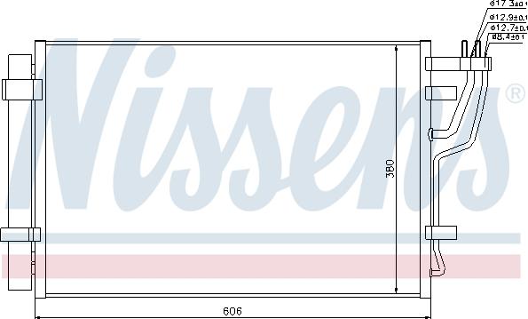 Nissens 94981 - Kondensators, Gaisa kond. sistēma xparts.lv