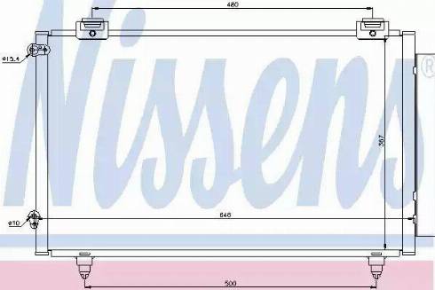 Nissens 94921 - Kondensators, Gaisa kond. sistēma xparts.lv