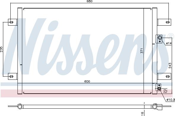 Nissens 94251 - Конденсатор кондиционера xparts.lv