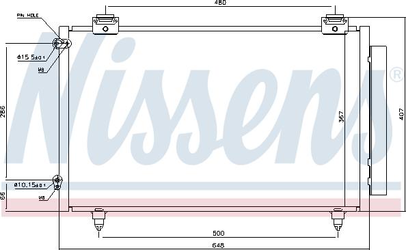 Nissens 94719 - Kondensators, Gaisa kond. sistēma xparts.lv