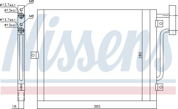 Nissens 94715 - Kondensators, Gaisa kond. sistēma xparts.lv
