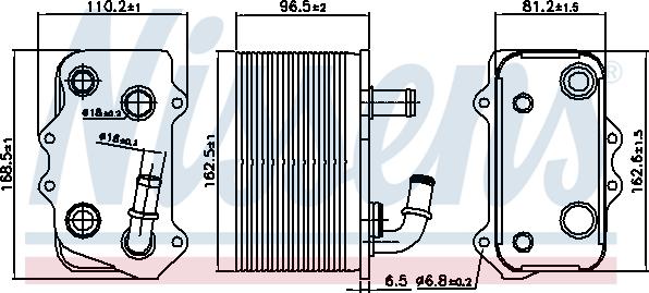Nissens 90934 - Eļļas radiators, Mehāniskā pārnesumkārba xparts.lv