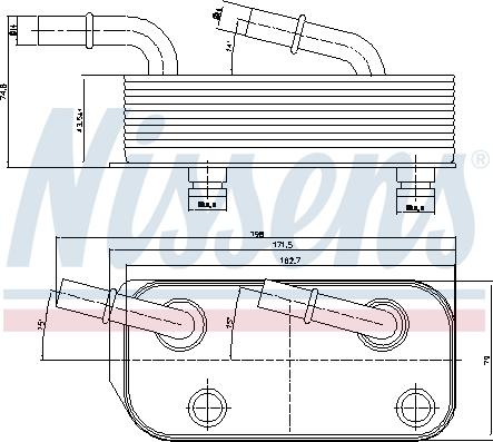 Nissens 90658 - Eļļas radiators, Automātiskā pārnesumkārba xparts.lv