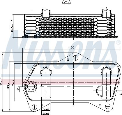 Nissens 90653 - Eļļas radiators, Automātiskā pārnesumkārba xparts.lv