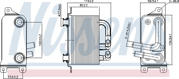 Nissens 90833 - Eļļas radiators, Automātiskā pārnesumkārba xparts.lv
