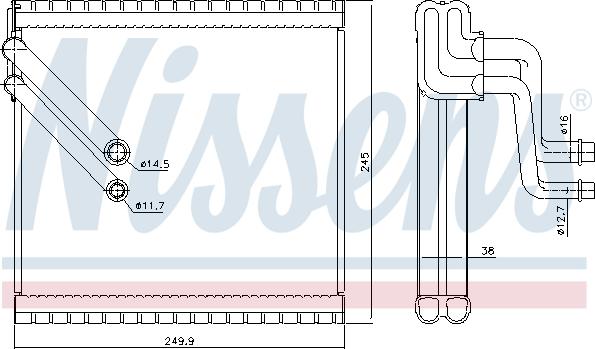Nissens 92409 - Evaporator, air conditioning xparts.lv