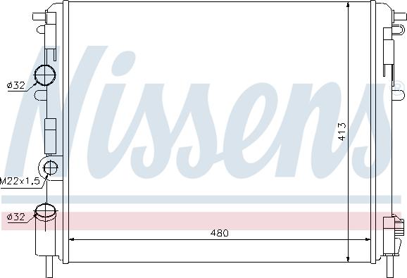 Nissens 695640 - Radiators, Motora dzesēšanas sistēma xparts.lv