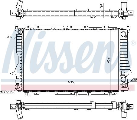 Nissens 60459 - Radiators, Motora dzesēšanas sistēma xparts.lv