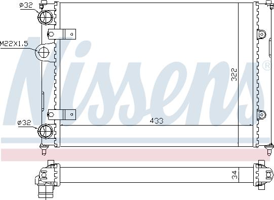 Nissens 693248 - Radiators, Motora dzesēšanas sistēma xparts.lv