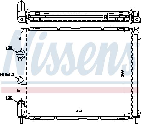 Nissens 696733 - Radiators, Motora dzesēšanas sistēma xparts.lv