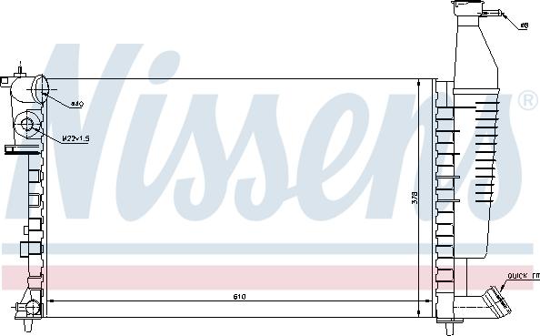 Nissens 63716 - Radiators, Motora dzesēšanas sistēma xparts.lv