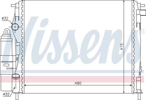 Nissens 63773 - Cooler Module xparts.lv