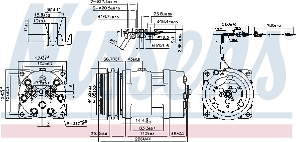 Nissens 899929 - Компрессор кондиционера xparts.lv