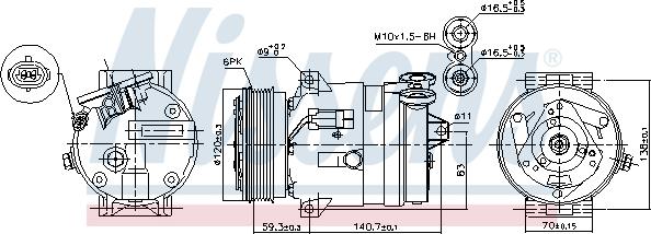 Nissens 89057 - Compressor, air conditioning xparts.lv