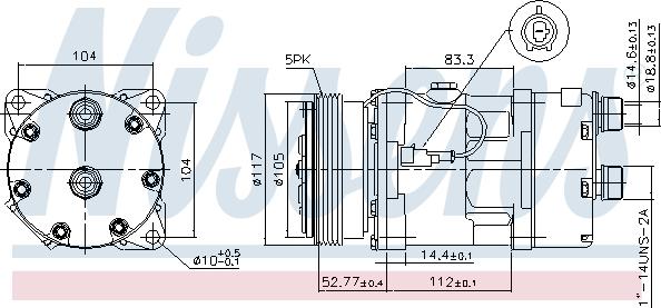 Nissens 89123 - Compressor, air conditioning xparts.lv